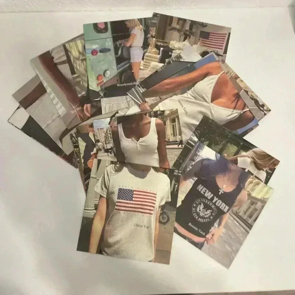 Brandy Melville Rare Collectible Post Cards Wall Decor‎ Collage 24 Count 5X5